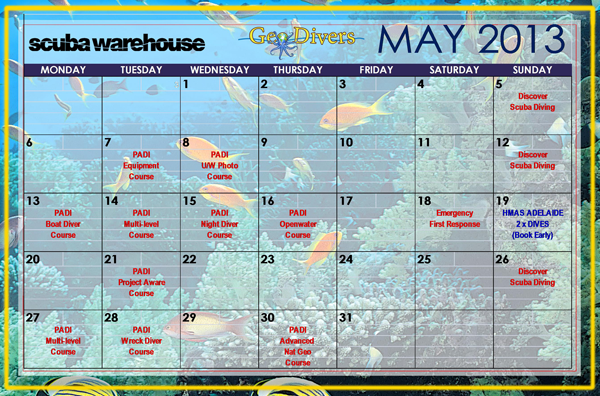 Scuba Warehouse Activities